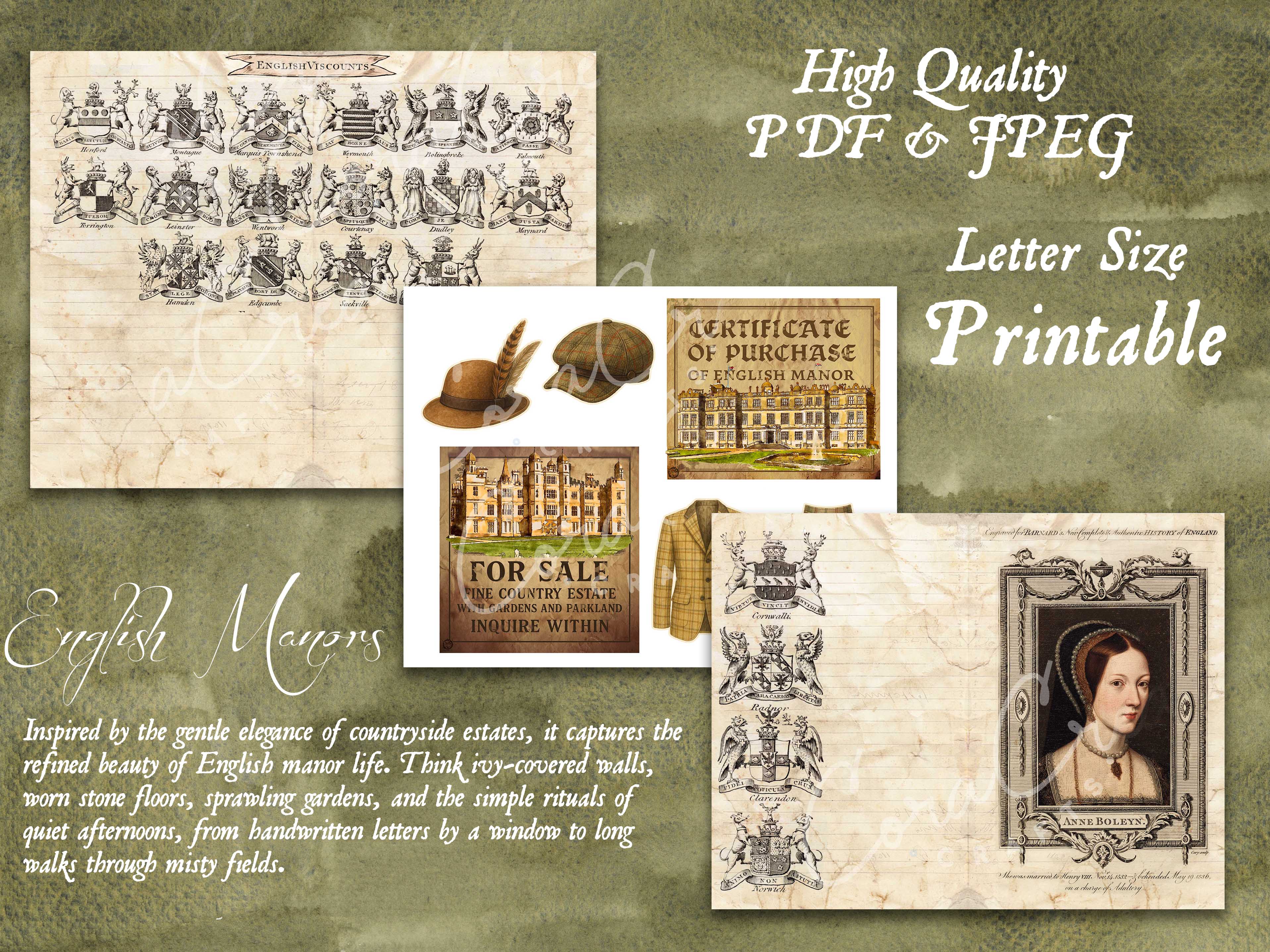 English Manors Digital Journal Kit