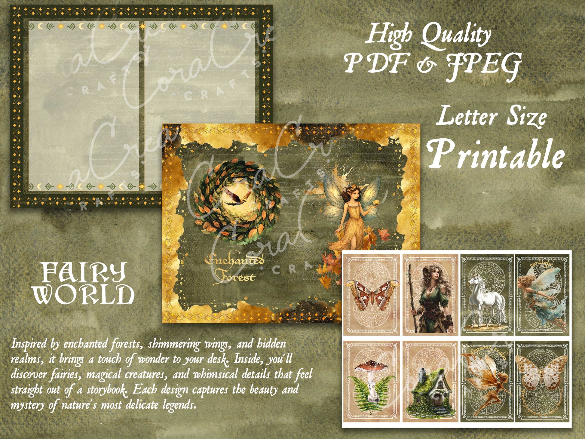 Fairy Digital Journal Kit