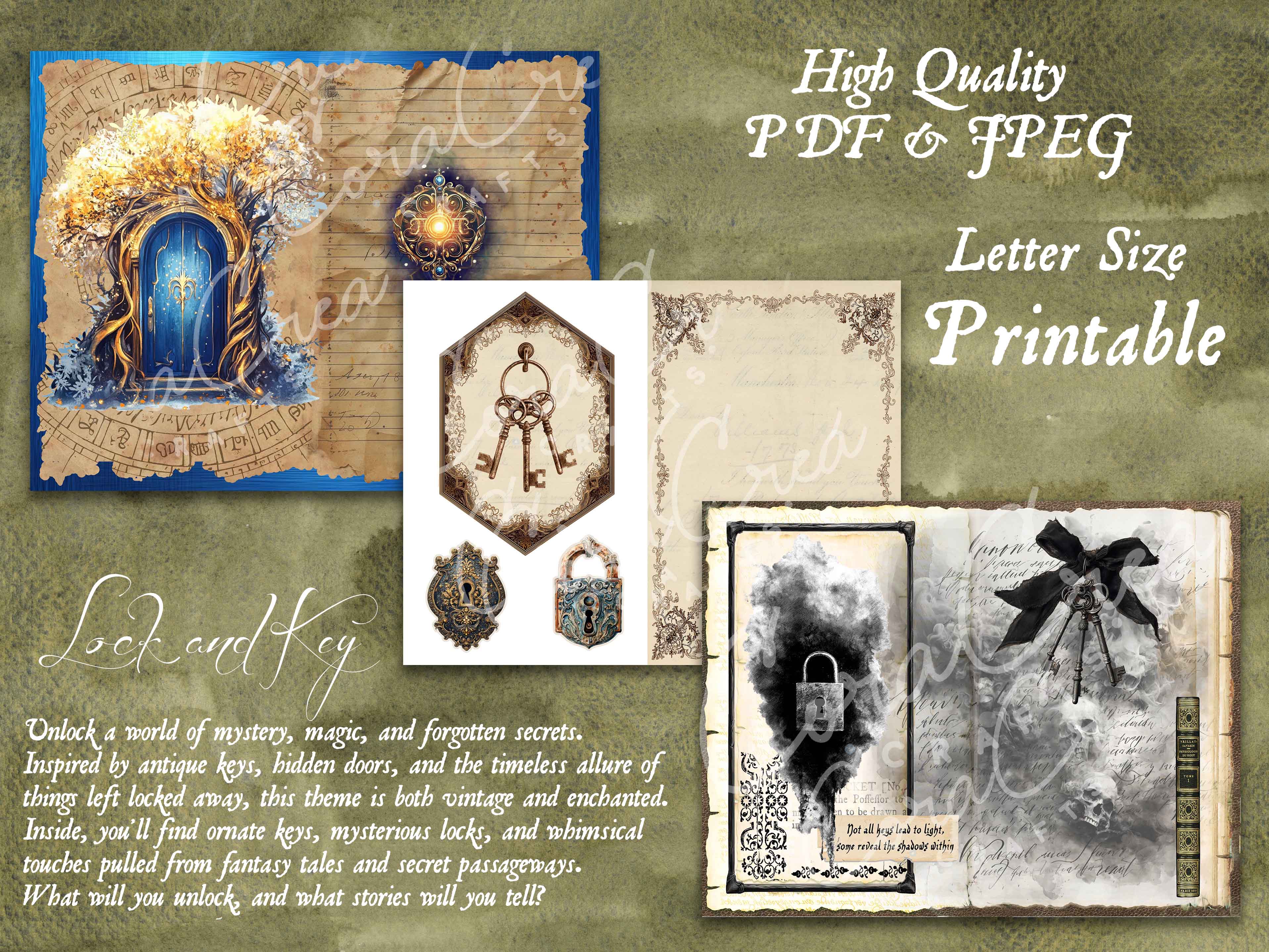 Lock & Key Digital Journal Kit