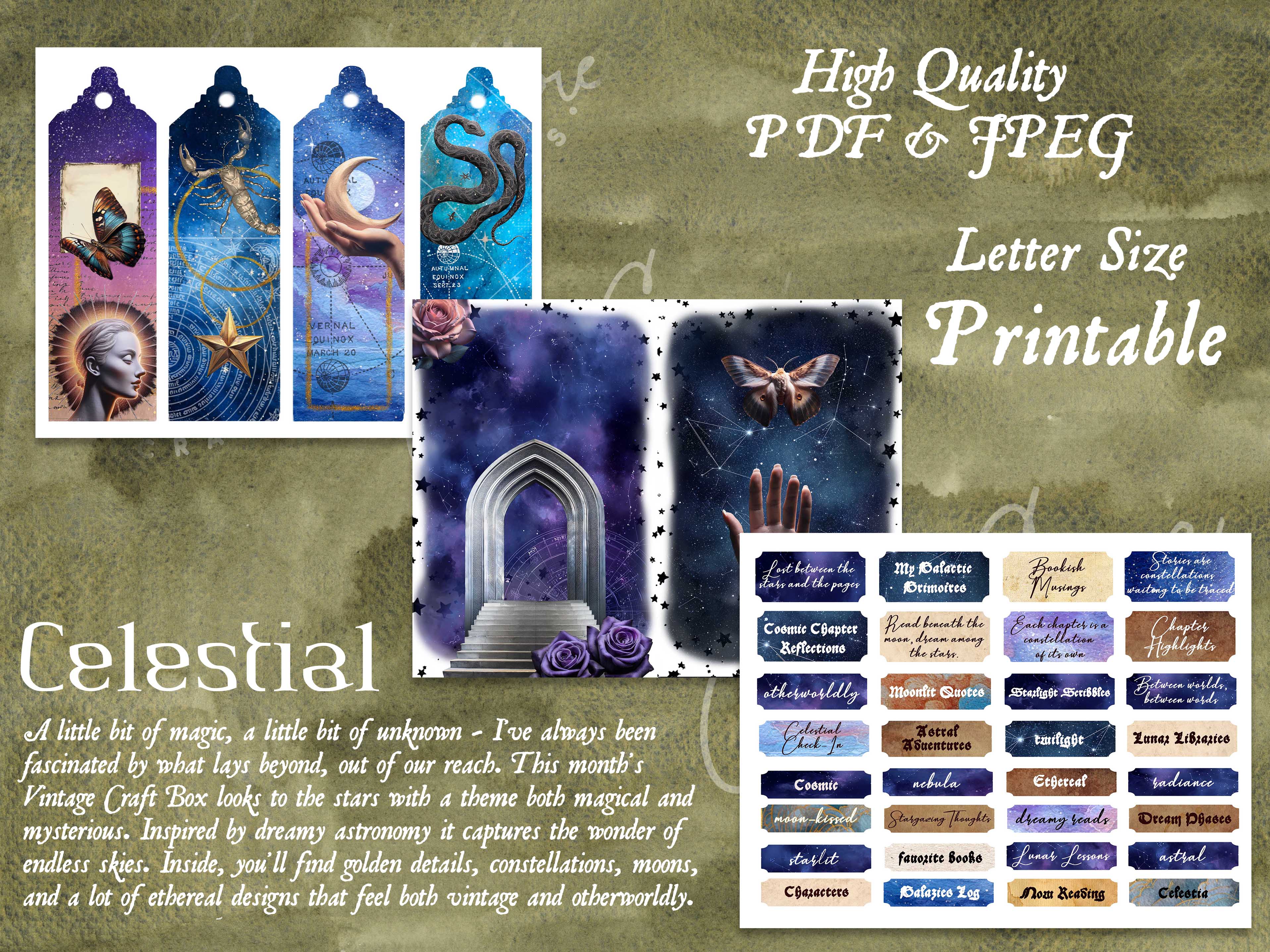 Celestial Digital Journal Kit