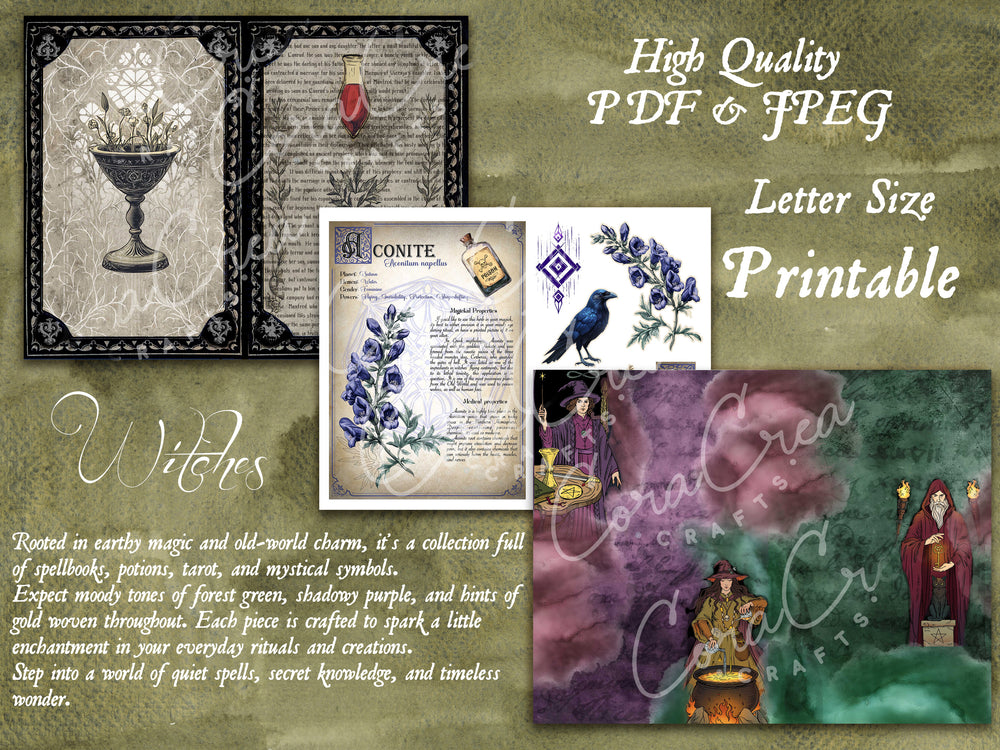 Witches Digital Journal Kit