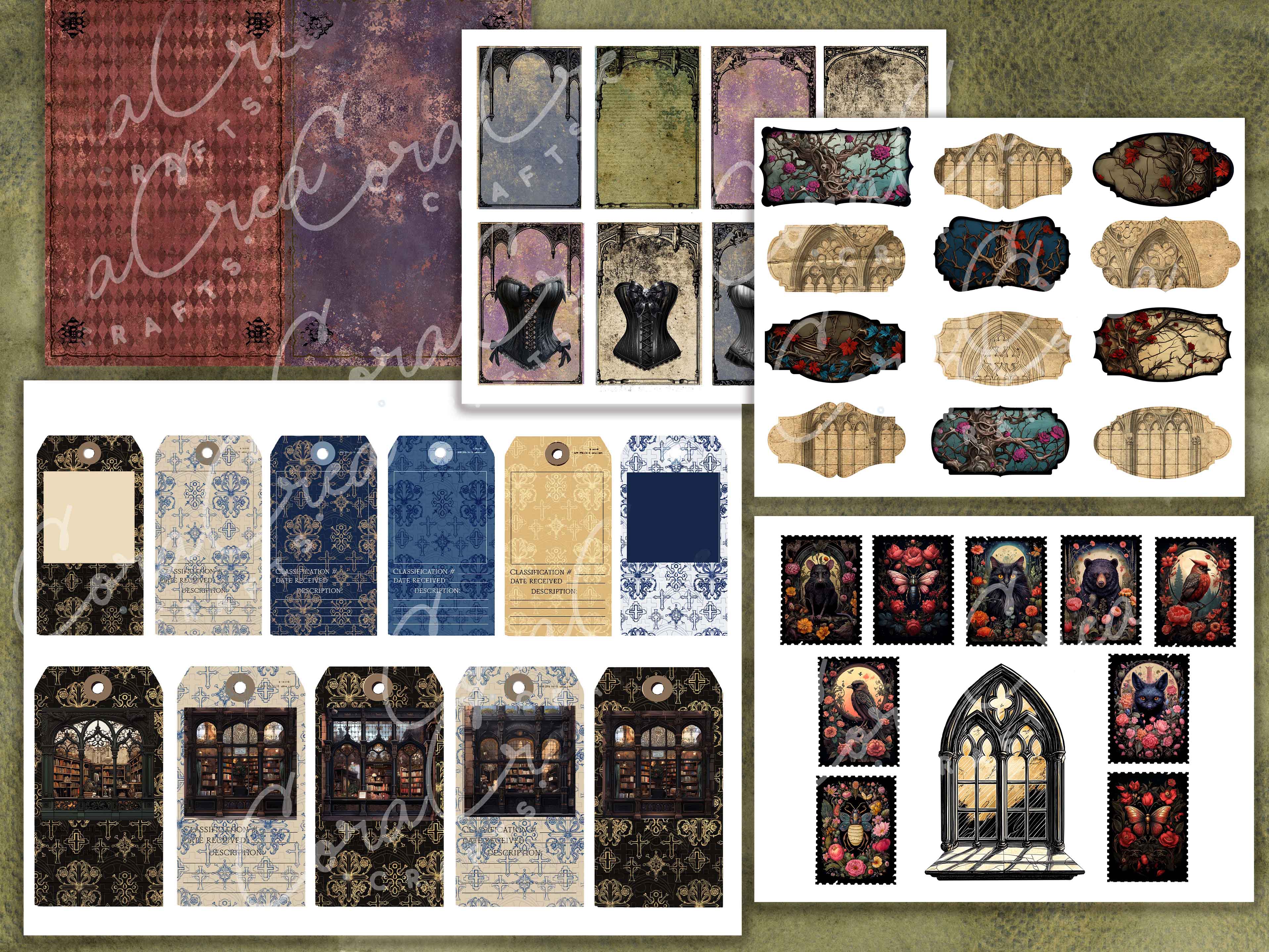 Gothic Digital Journal Kit