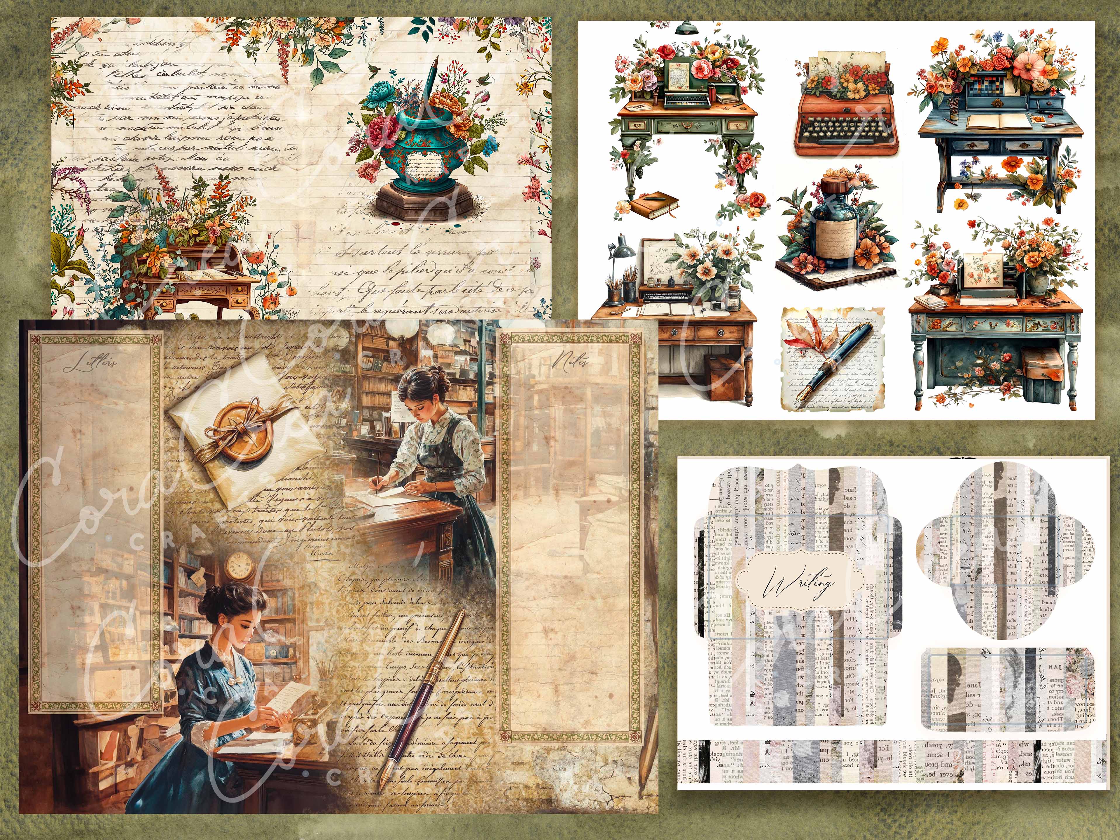 Writing Desk Digital Journal Kit