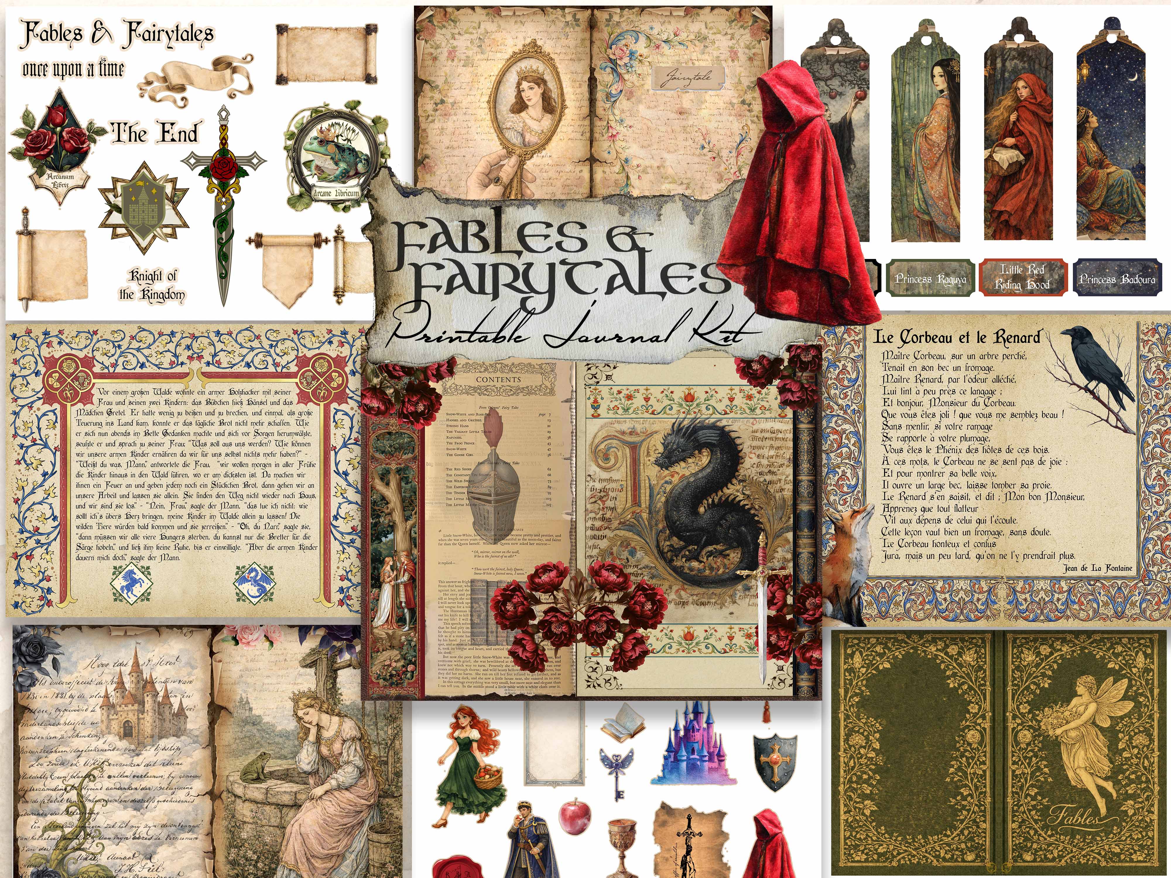 Fables & Fairytales Digital Journal Kit