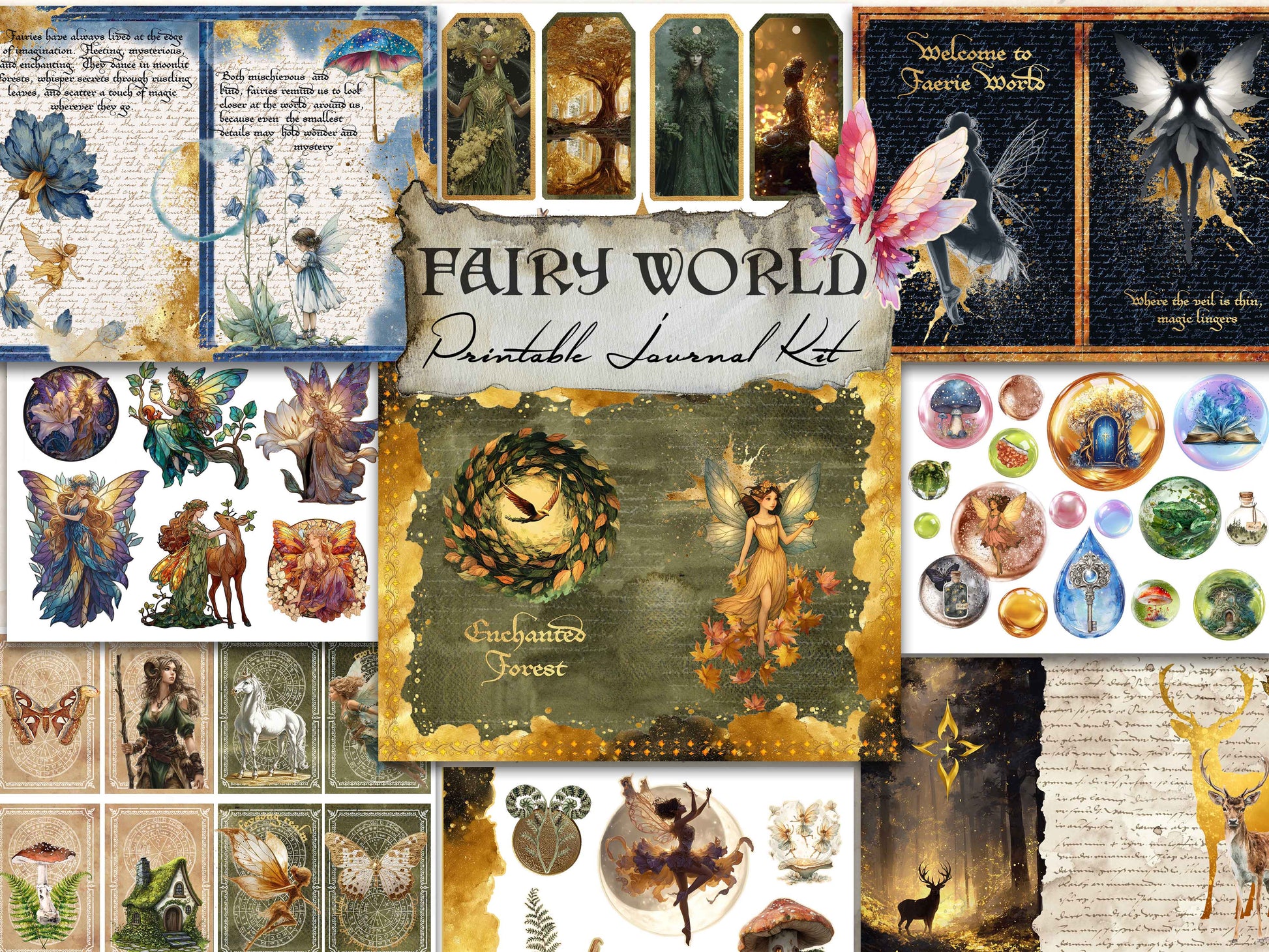 Fairy Digital Journal Kit