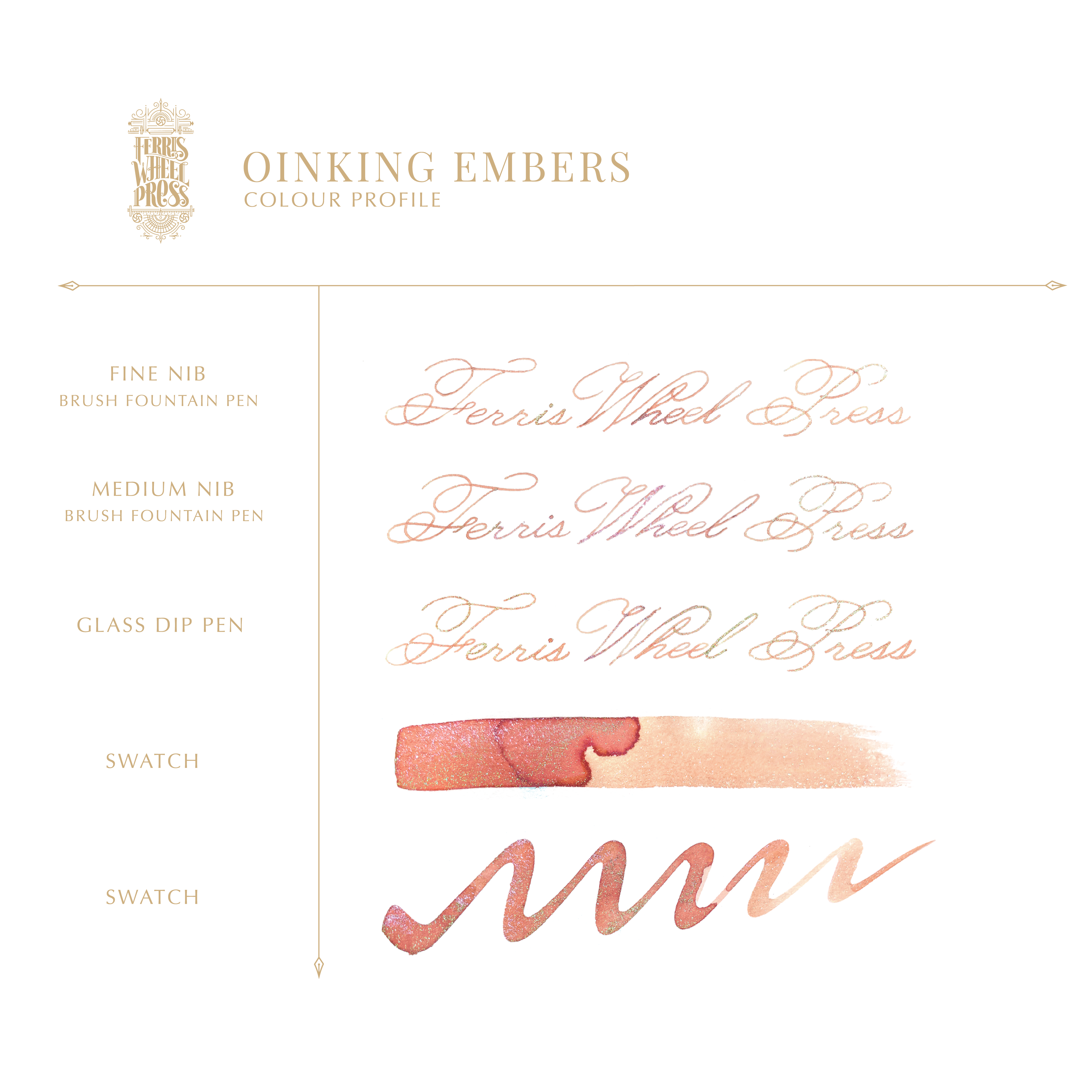 Fountain Pen Ink - Oinking Embers