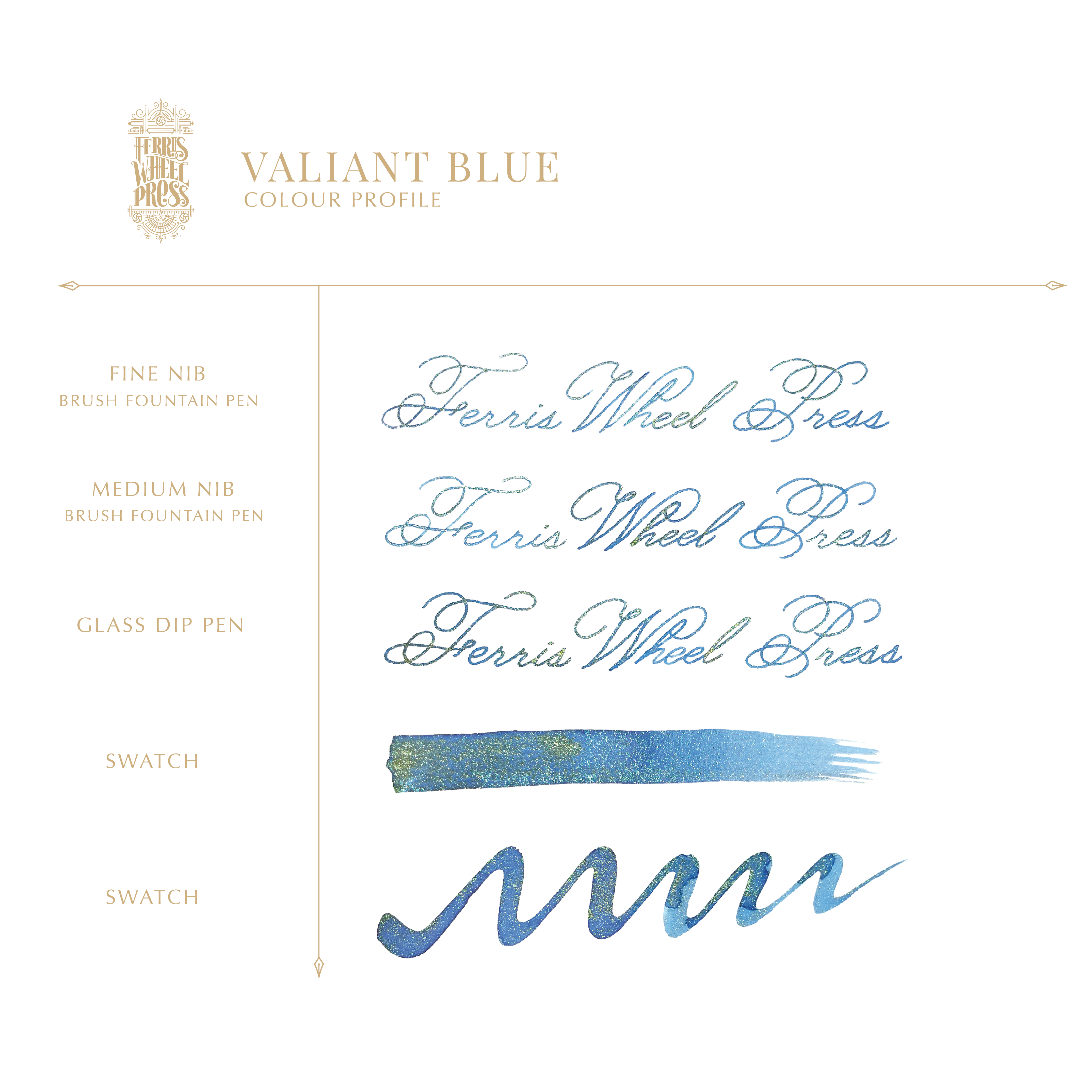 Fountain Pen Ink - Valiant Blue