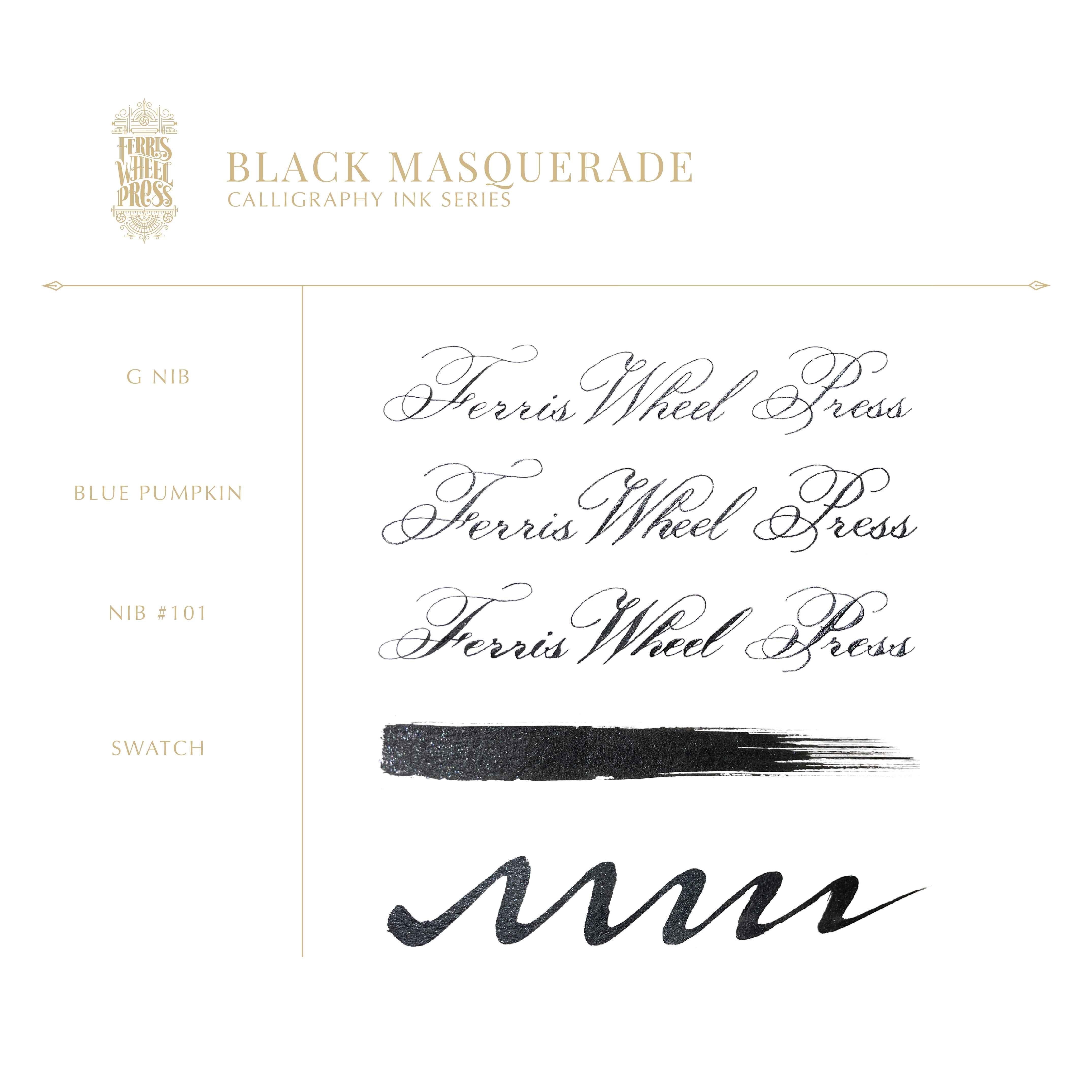 Calligraphy Ink - Black Masquerade