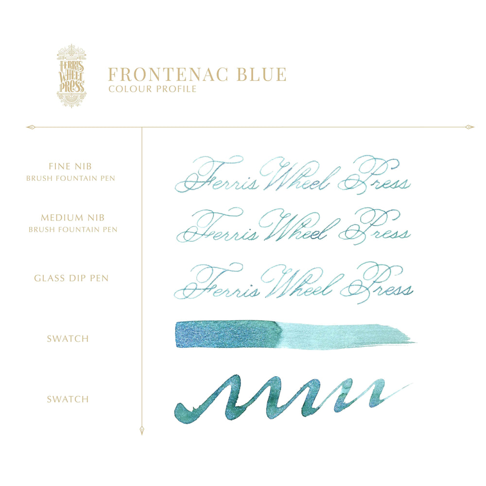 Fountain Pen Ink - Frontenac Blue