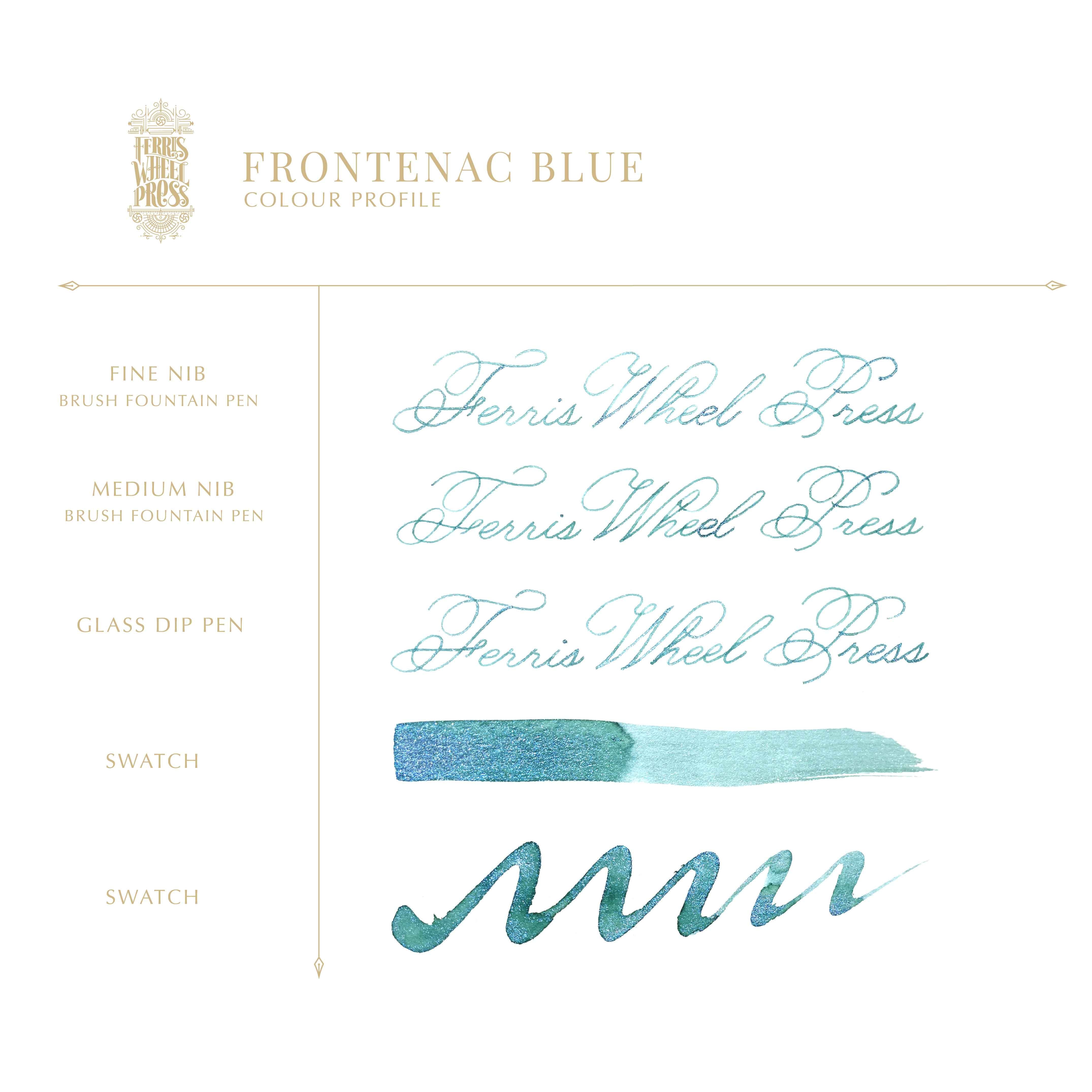 Fountain Pen Ink - Frontenac Blue