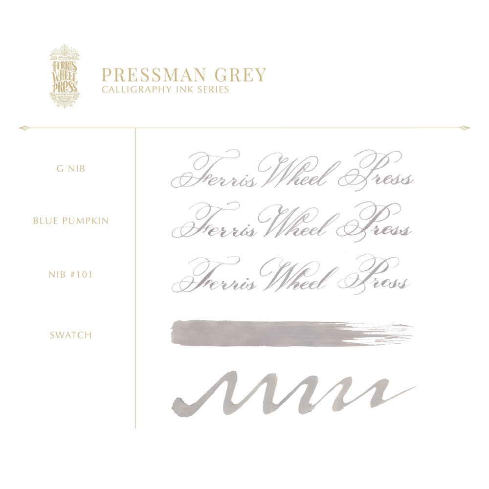 Calligraphy Ink - Pressman Grey