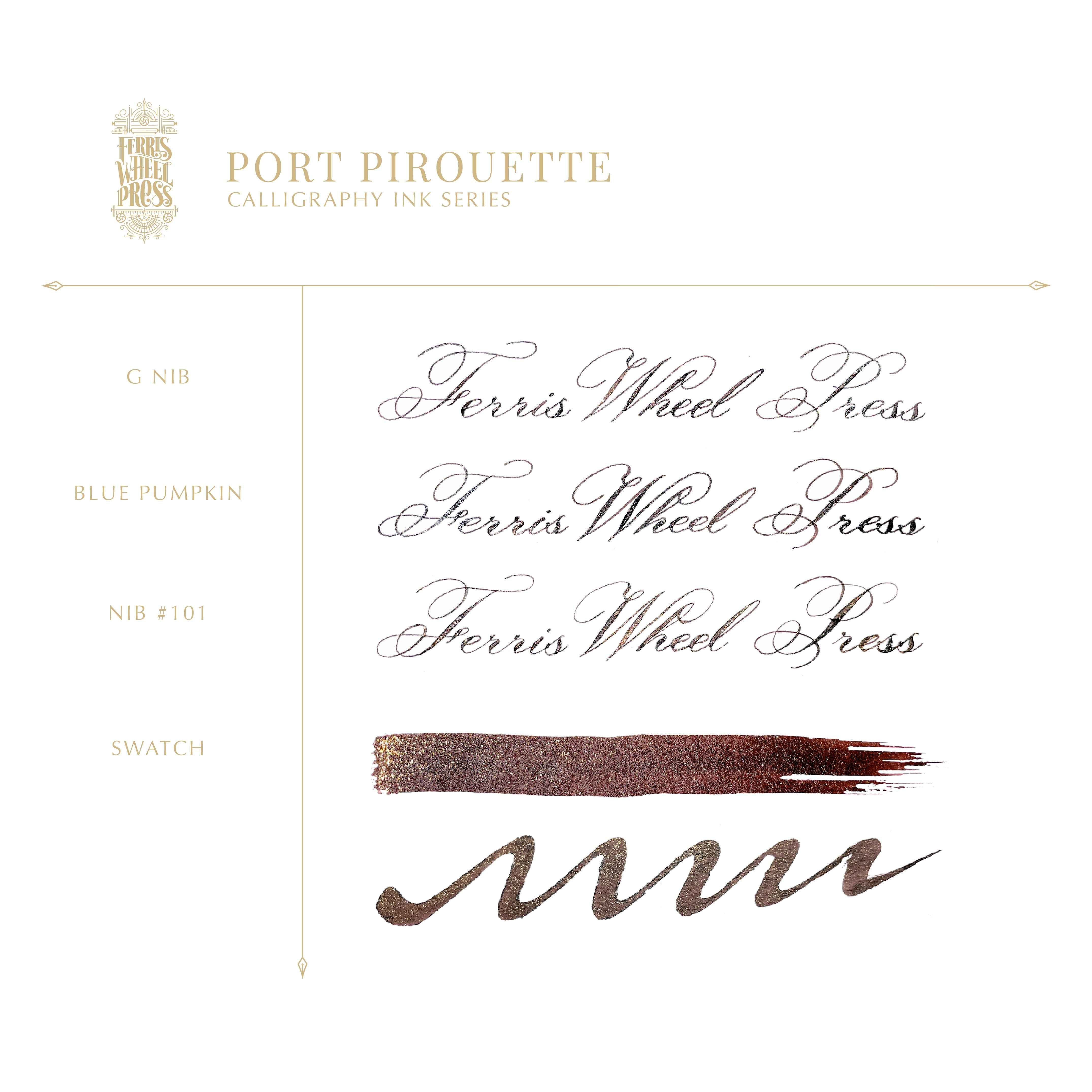 Calligraphy Ink - Port Pirouette