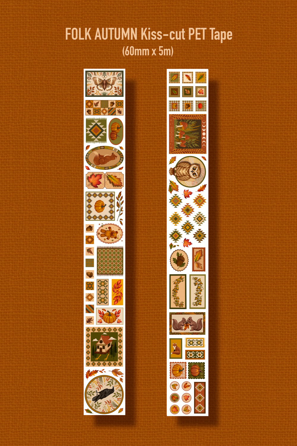 Folk Autumn Transparent Tape