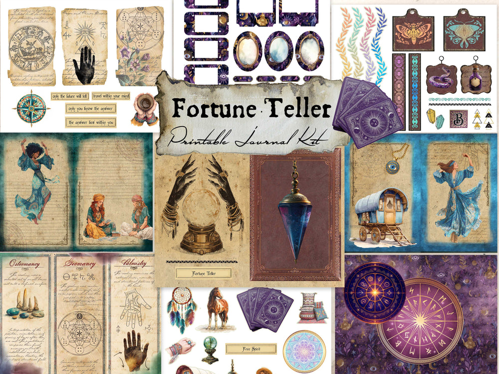 Fortune Teller Digital Journal Kit