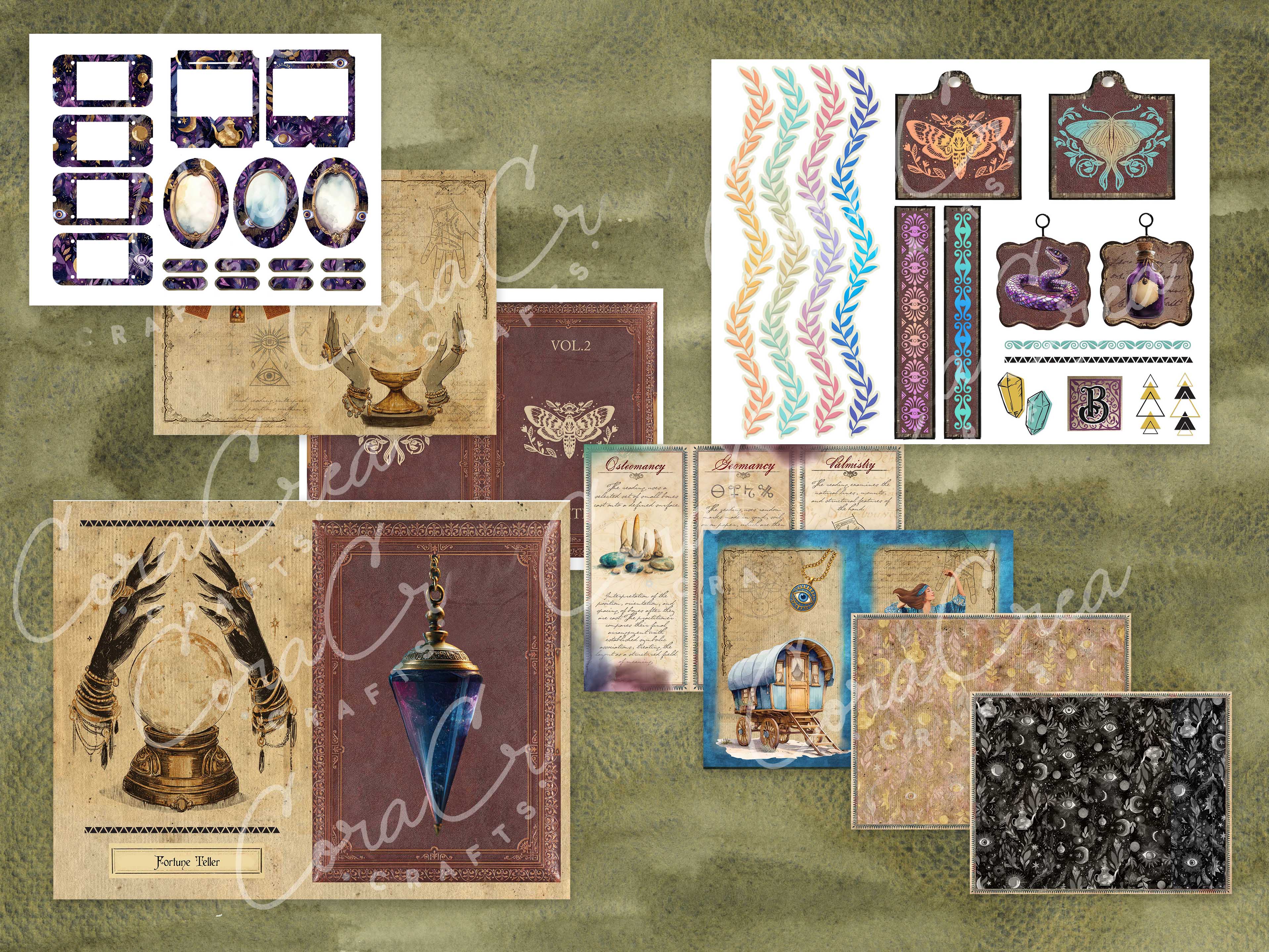 Fortune Teller Digital Journal Kit