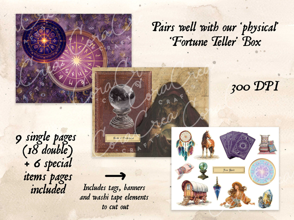 Fortune Teller Digital Journal Kit
