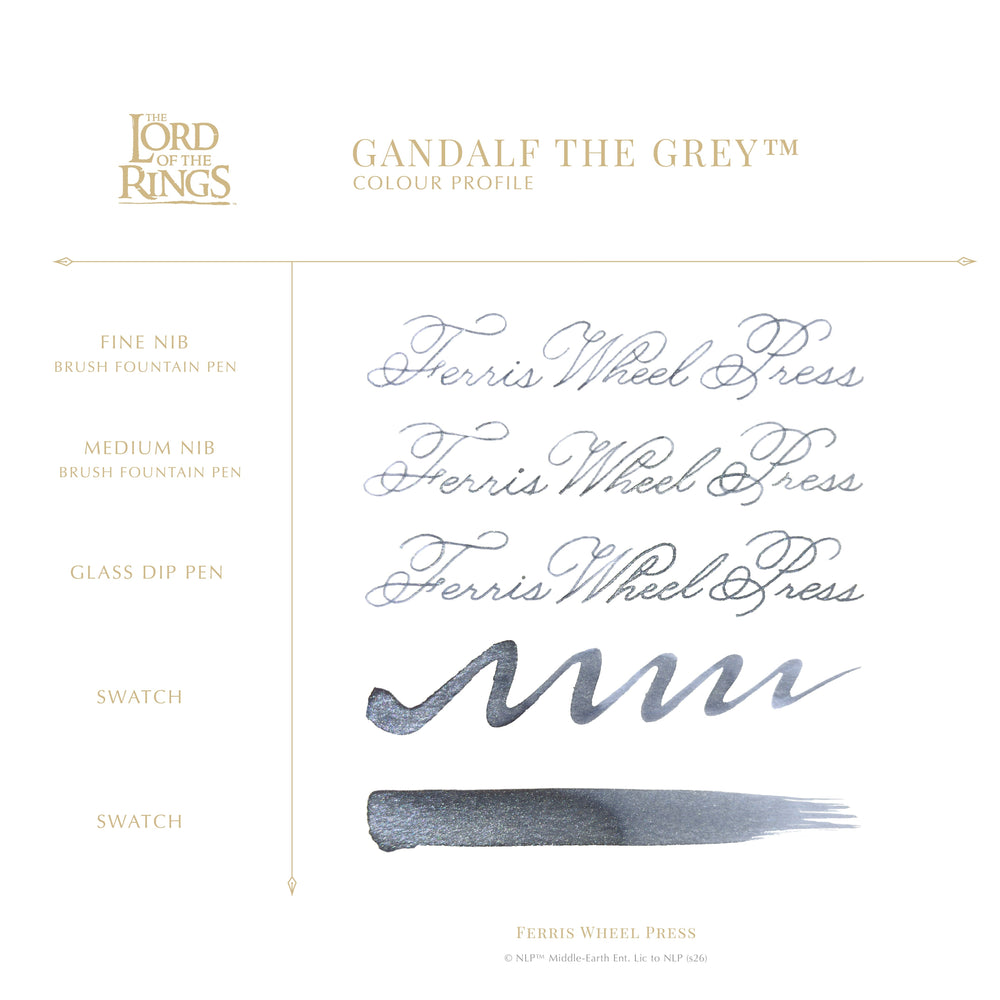 Fountain Pen Ink - Gandalf the Grey - writing sample