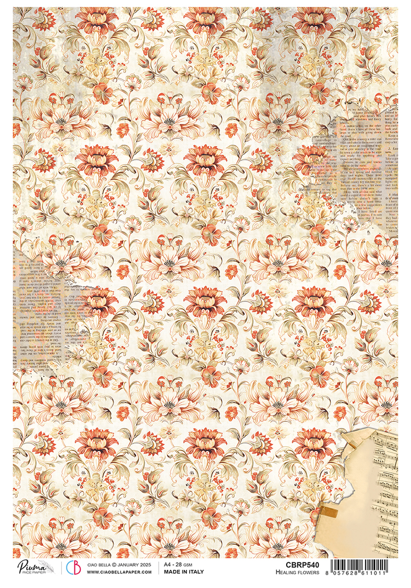 Healing Flowers Rice Paper