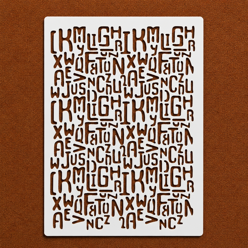 Hexxscript Stencil