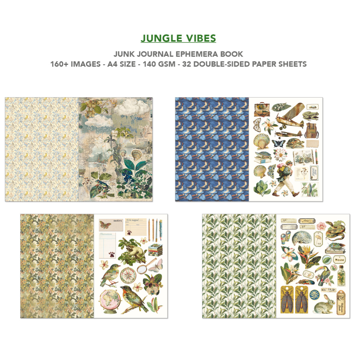 Jungle Vibes Ephemera Book