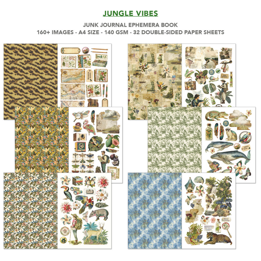 Jungle Vibes Ephemera Book