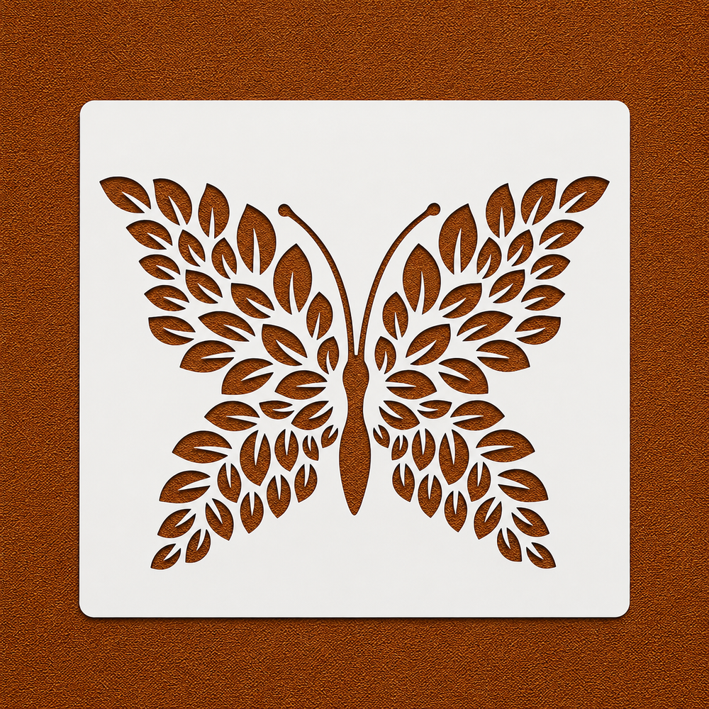 Laurelwing Butterfly Stencil