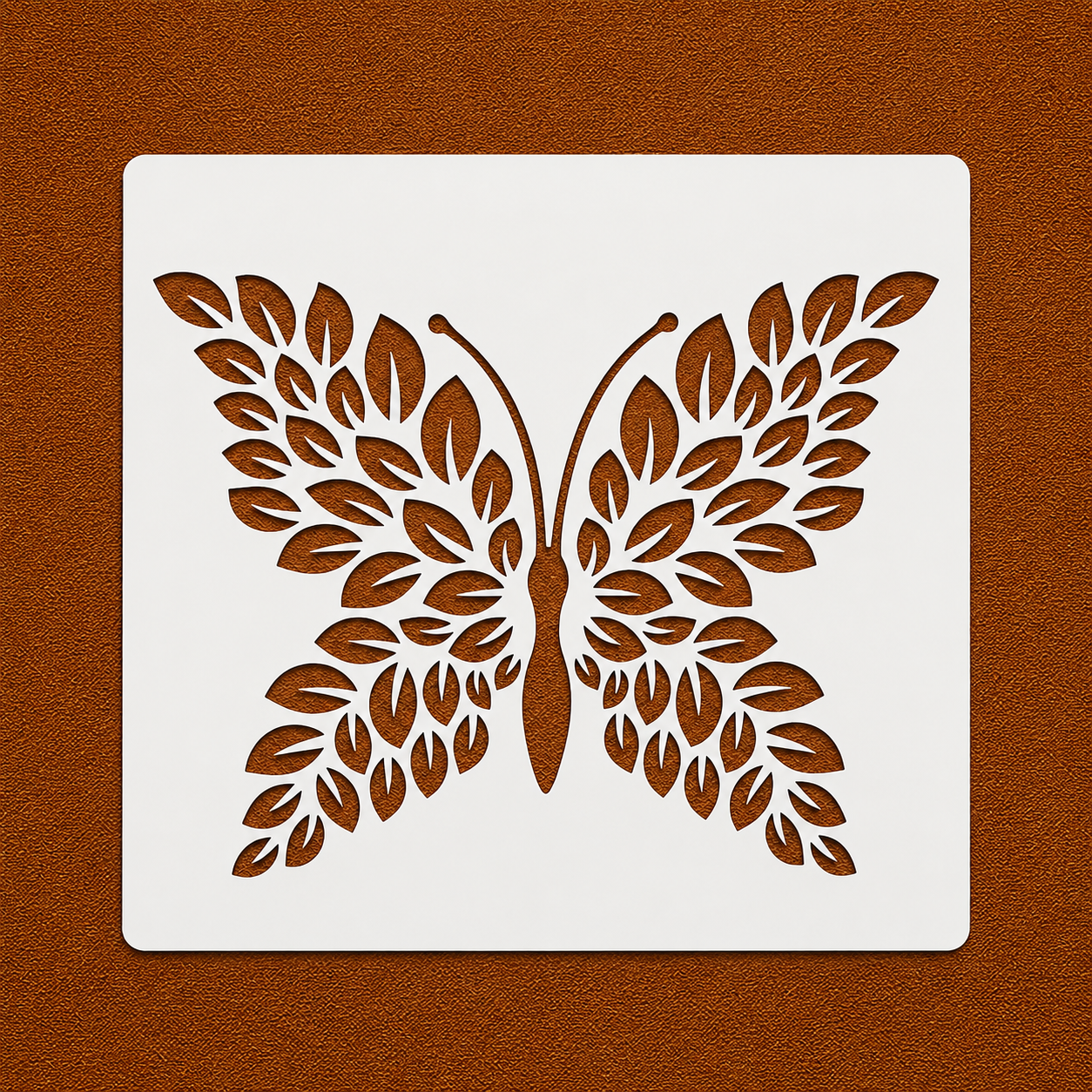 Laurelwing Butterfly Stencil