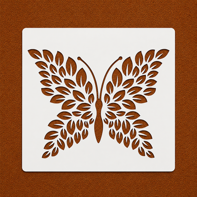 Laurelwing Butterfly Stencil