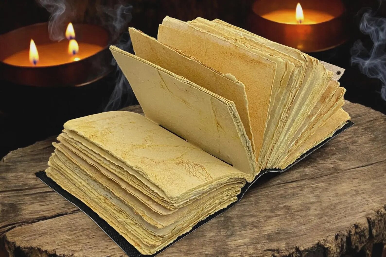 Le Renard Fable Handmade Leather Journal Grimoire