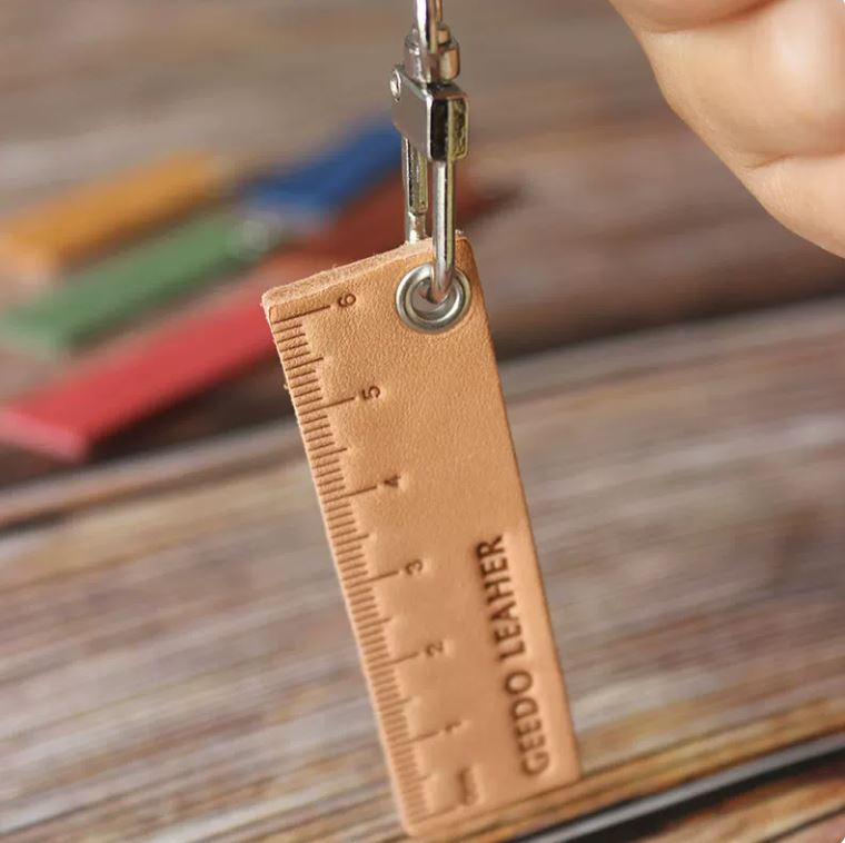 Leather Ruler Mini Charm