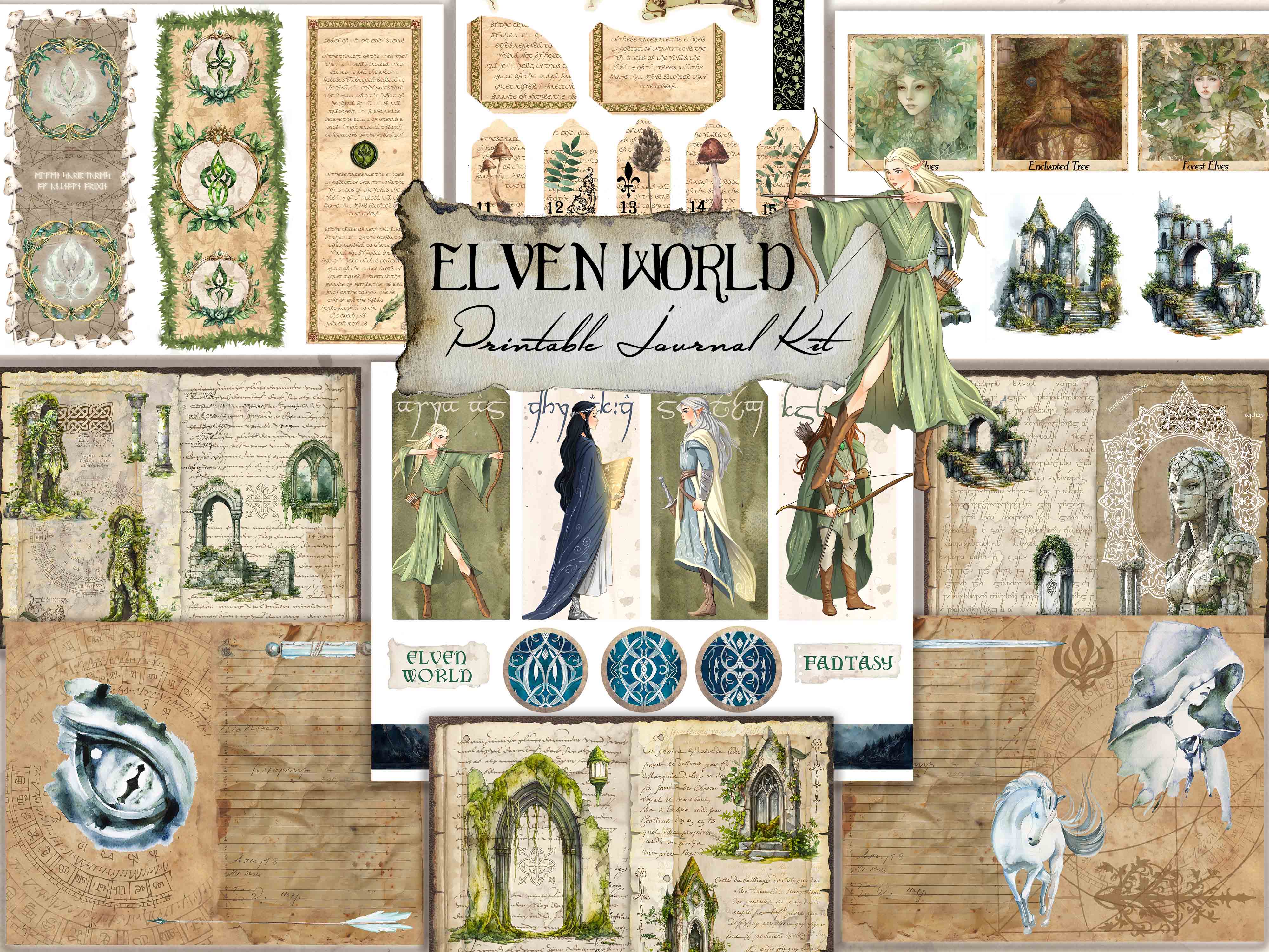 Elven World Digital Journal Kit