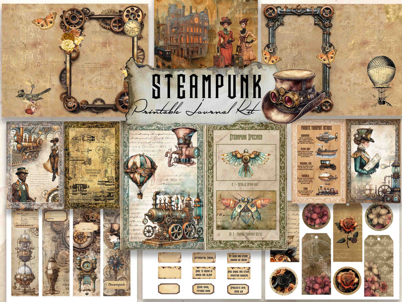 Steampunk Digital Journal Kit