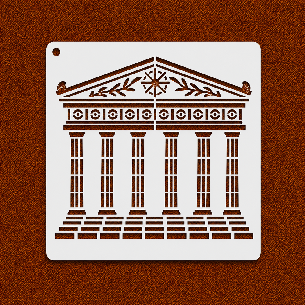 Parthenon Facade Stencil
