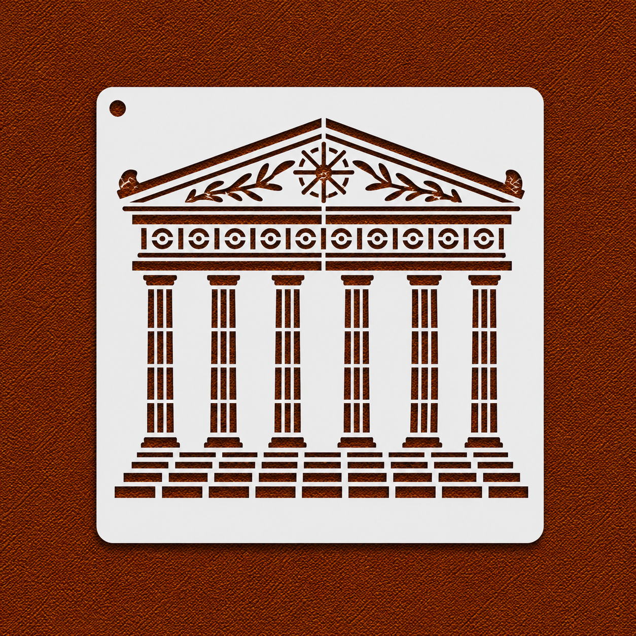 Parthenon Facade Stencil
