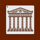 Parthenon Facade Stencil