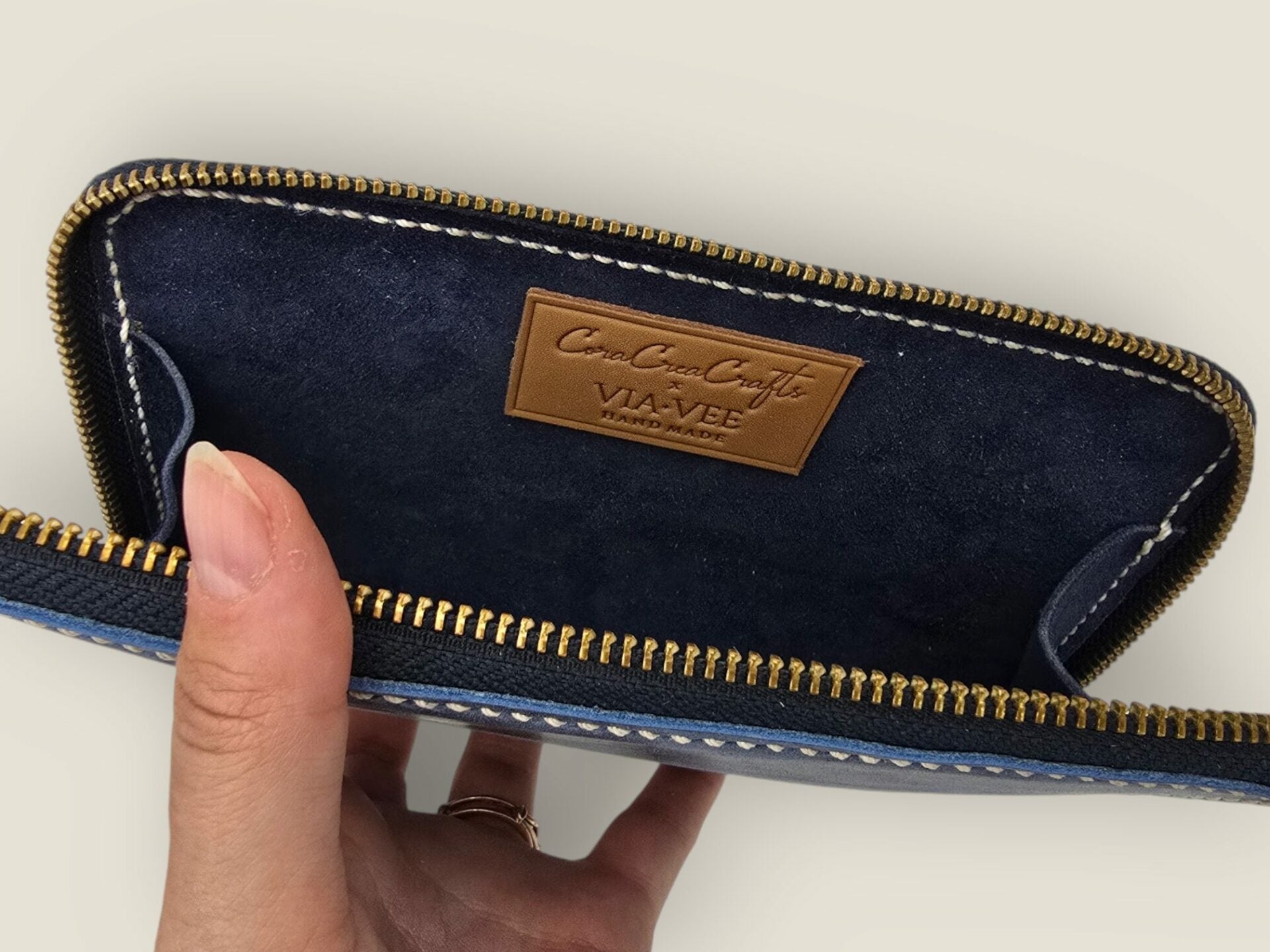 Zipper Wallet – Blue