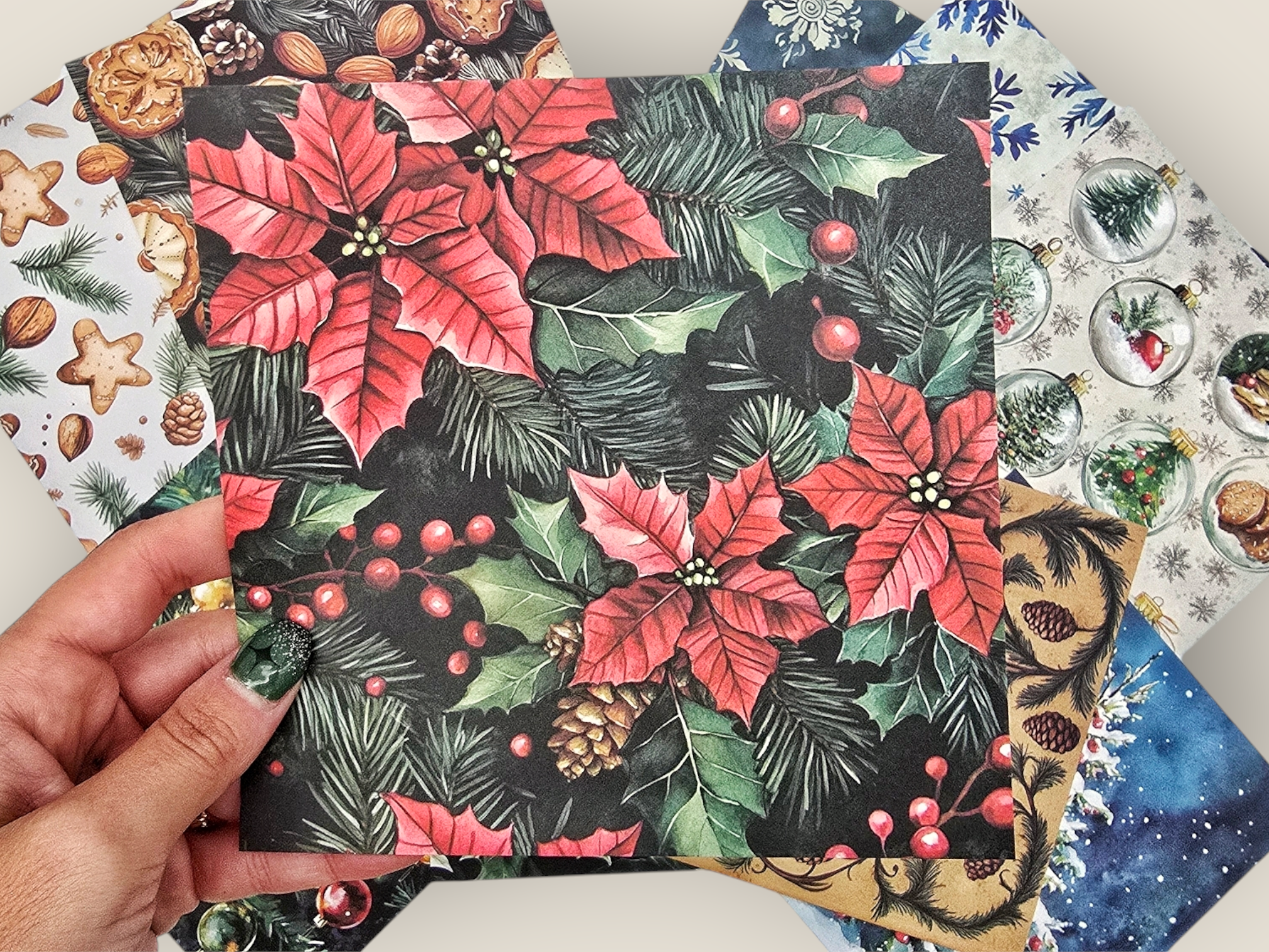 Christmas Patterns Paper Set