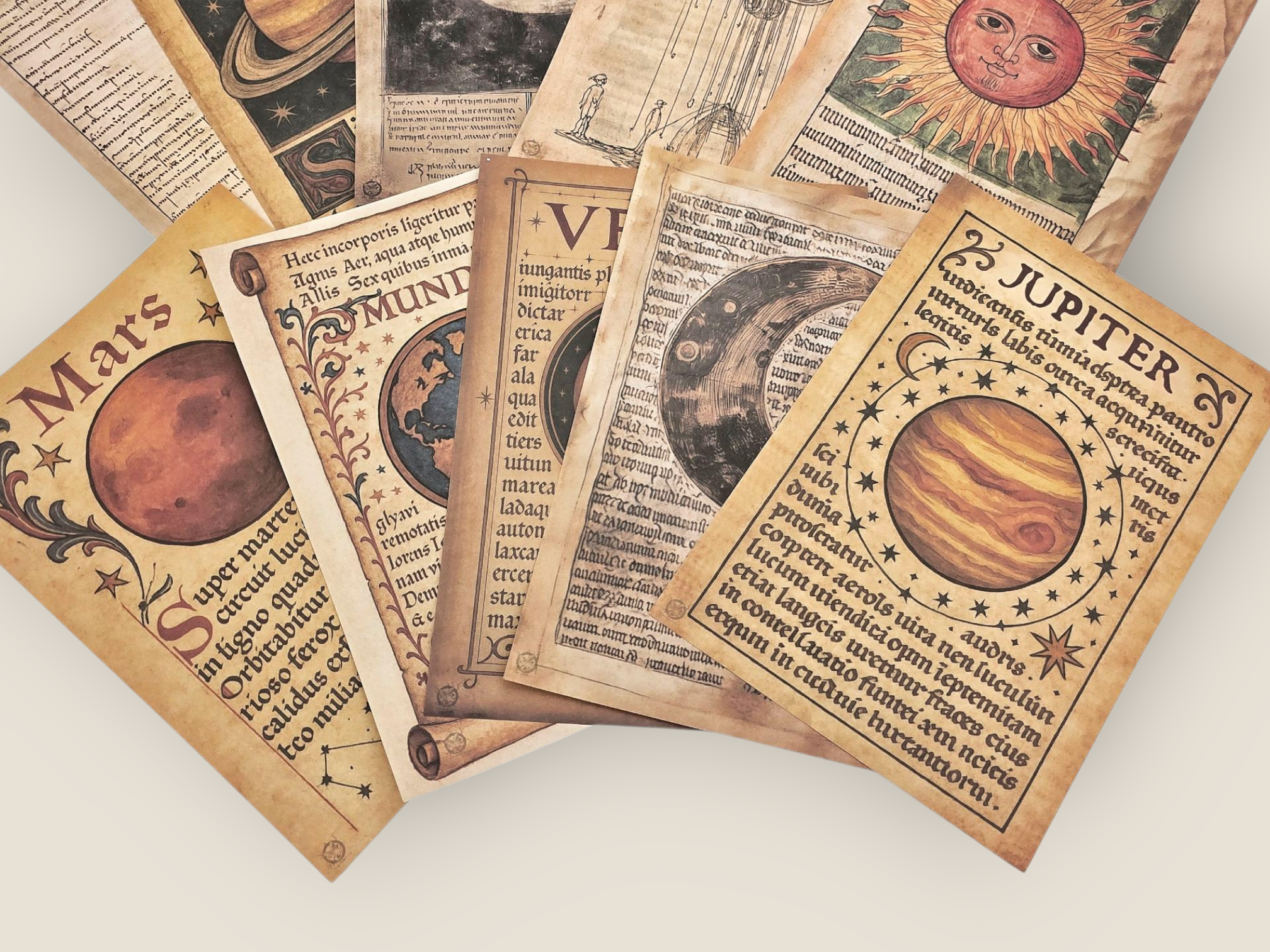 Vintage Astronomy Paper Set