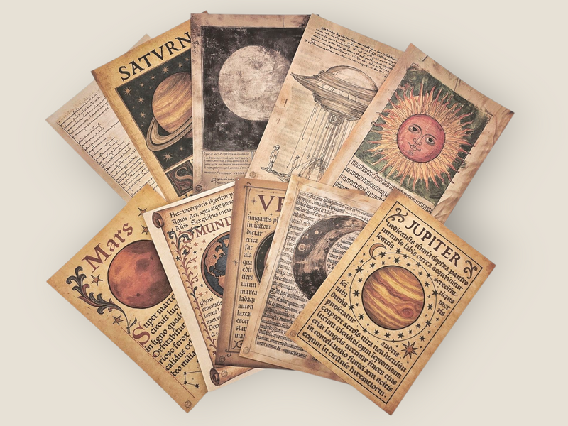 Vintage Astronomy Paper Set