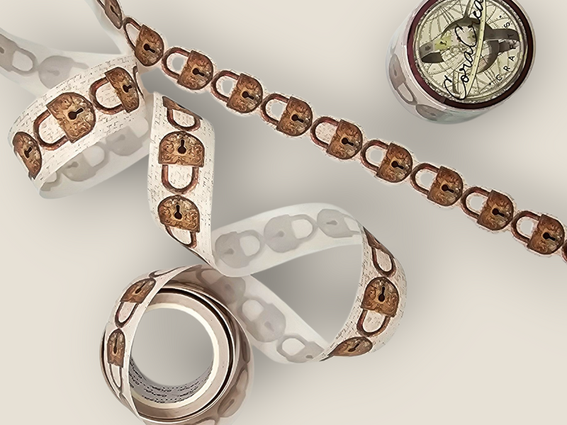 Lock Cutout Washi Tape