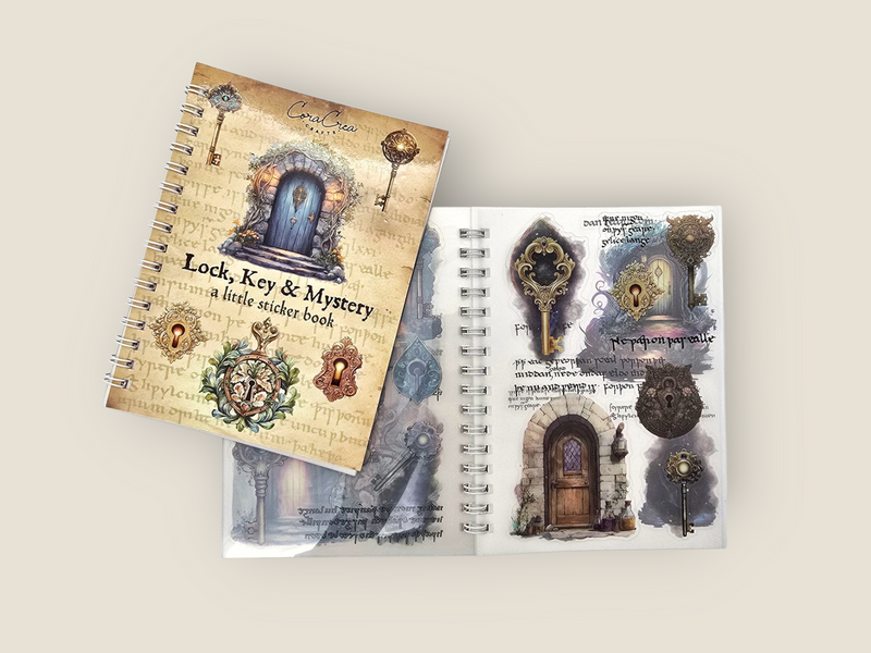Lock & Key Sticker Book
