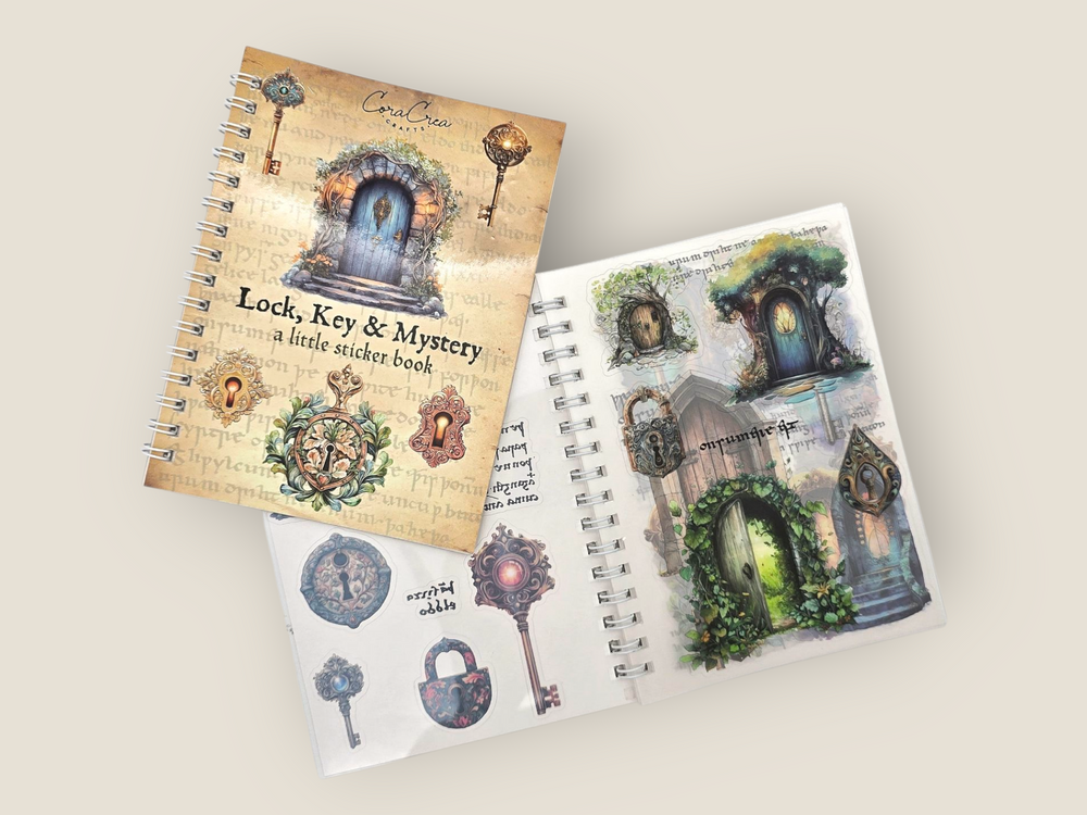 Lock & Key Sticker Book