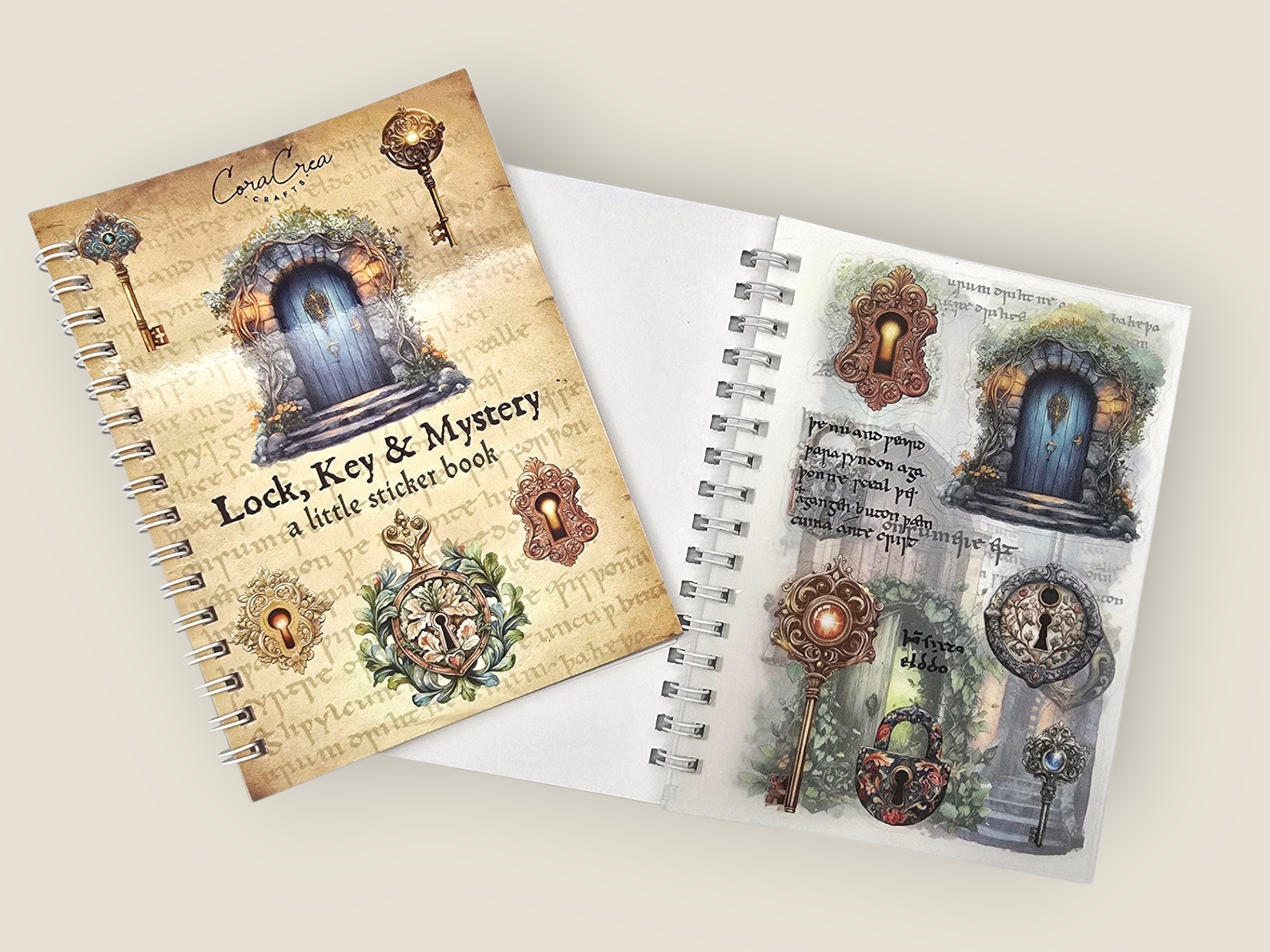Lock & Key Sticker Book