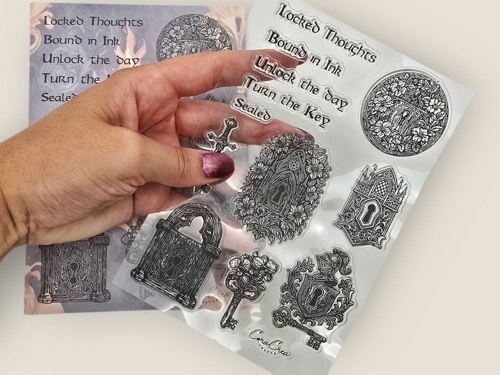 Lock & Key Clear Stamps
