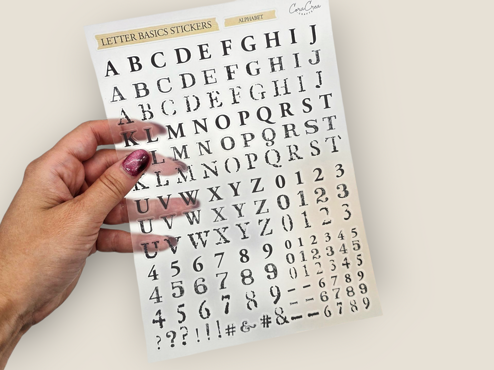Letter Basic Stickers