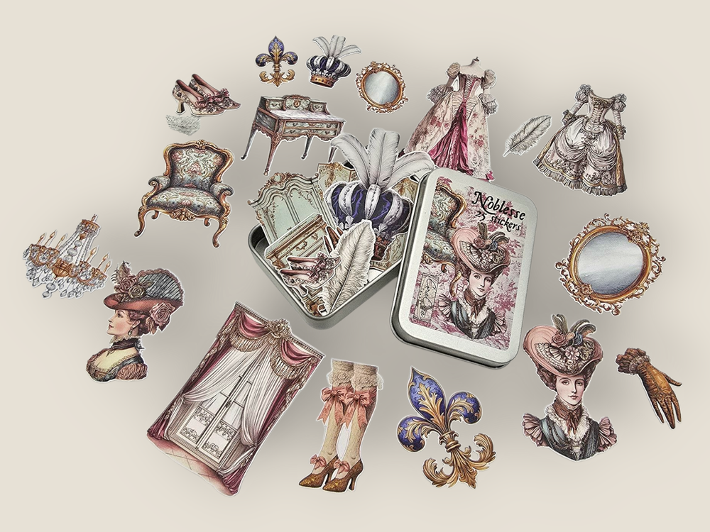 Noblesse Sticker Tin Box