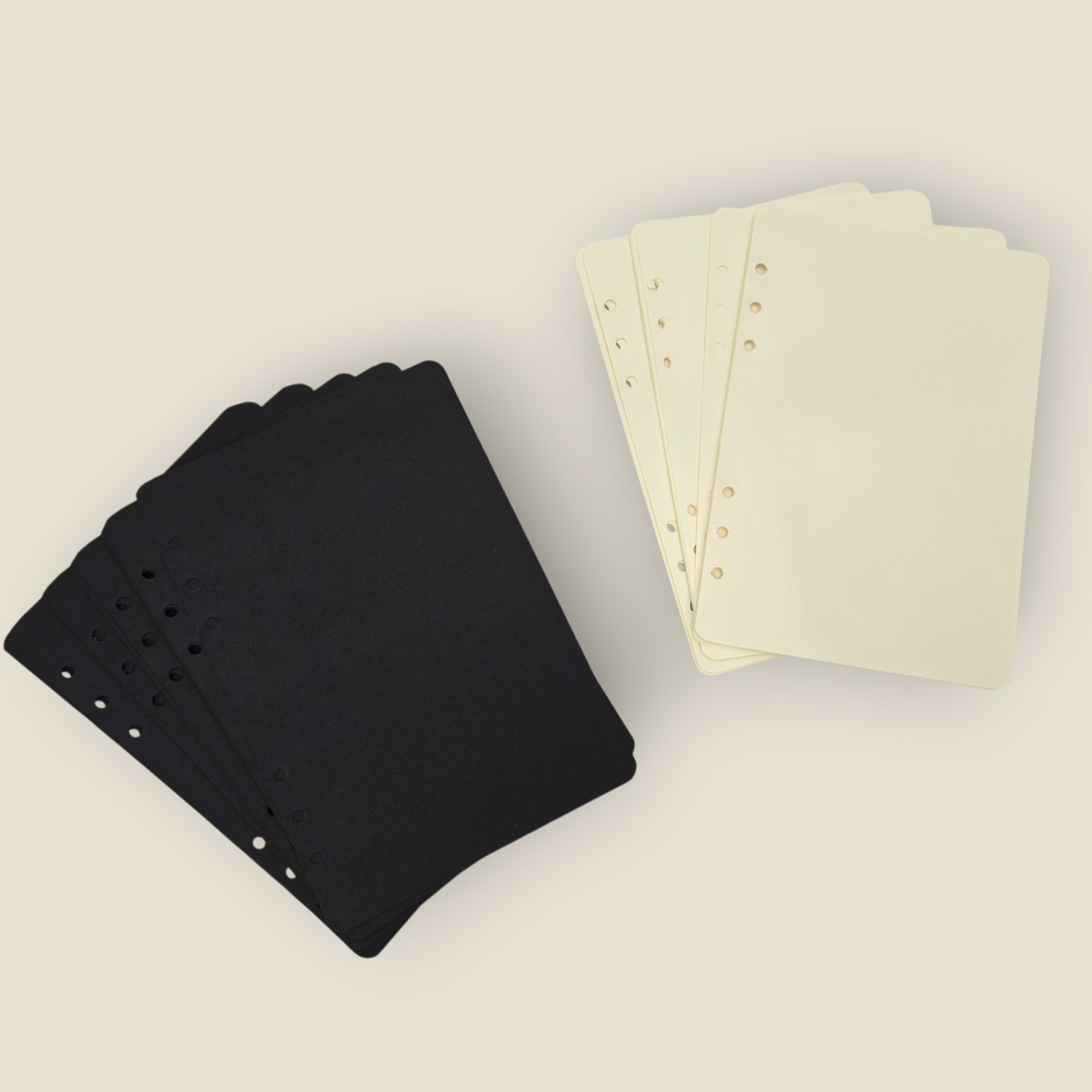 A5 Paper Inserts (Cream & Black)