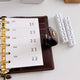 Ledger Outline Numbers Push Stamps