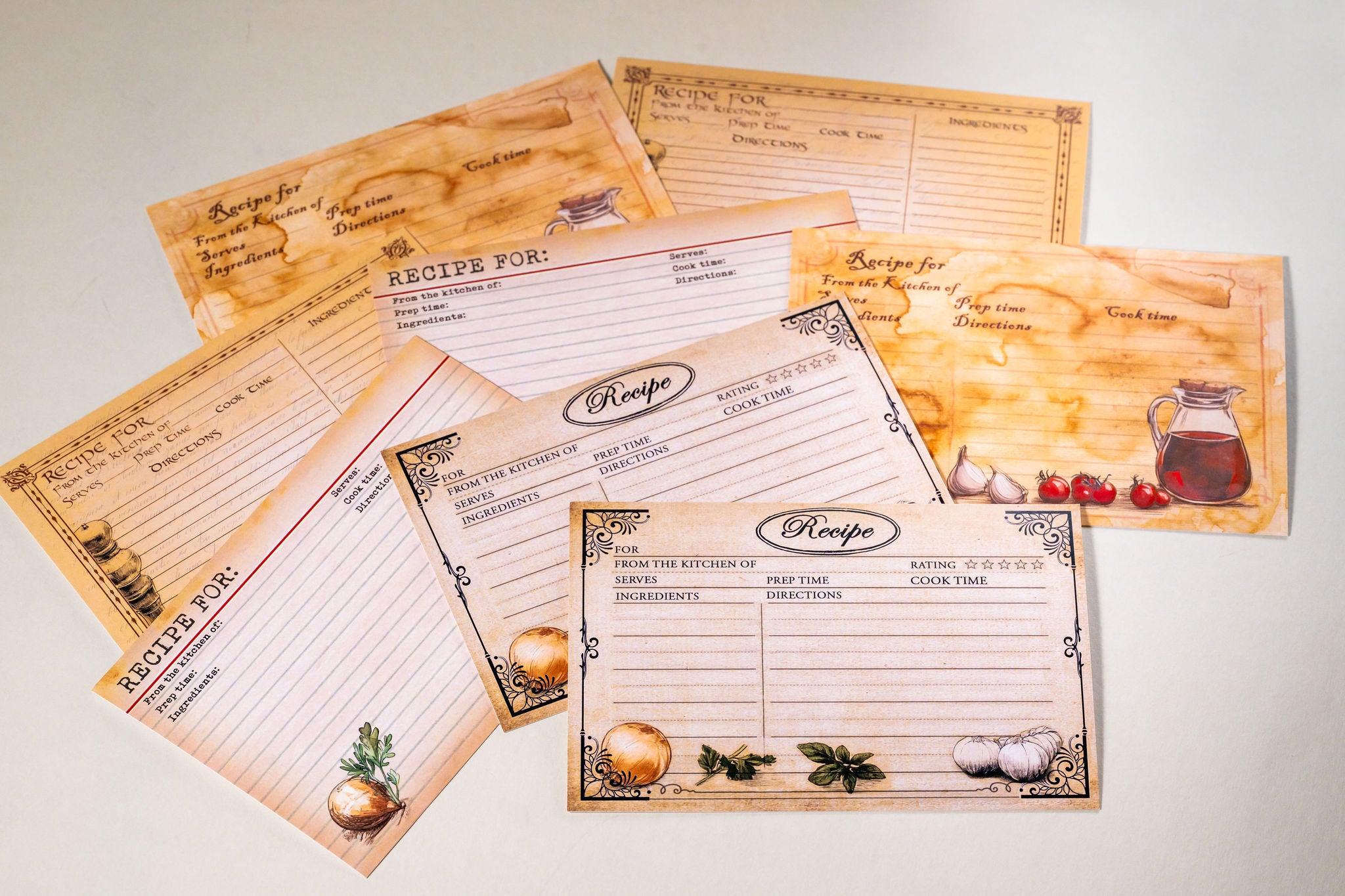 Set of Recipe Cards