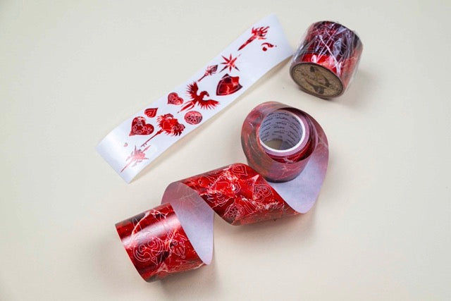 Red Cutout Washi Tape